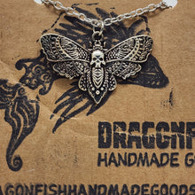 Load image into Gallery viewer, Halloween Death Head Moth Necklace