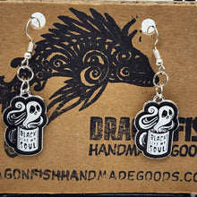 Load image into Gallery viewer, Black Like My Soul Coffee Ghost Earrings