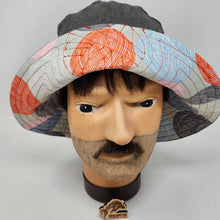 Load image into Gallery viewer, Upholstery lining + Yarn Balls Upcycled Reversible Bucket Hat - Xtra Small