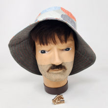 Load image into Gallery viewer, Upholstery lining + Yarn Balls Upcycled Reversible Bucket Hat - Xtra Small