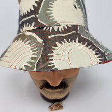 Load image into Gallery viewer, Upholstery Swatch + Sailor Mouse Fabric Upcycled Reversible Bucket Hat - Xtra Small
