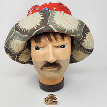 Load image into Gallery viewer, Upholstery Swatch + Sailor Mouse Fabric Upcycled Reversible Bucket Hat - Xtra Small