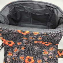 Load image into Gallery viewer, Freehand Machine Embroidered Vintage Men's Suit + Venus Fly Trap Upcycled Messenger Bag