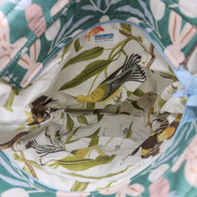 Load image into Gallery viewer, Freehand Machine Embroidered High-end Drapery + Rabbits & Tulips Upcycled Tote Bag