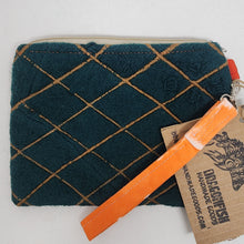 Load image into Gallery viewer, Freehand Machine Embroidered Felted Sweater + Happy Dogs 8x6.5 Notions Clutch - hand-dyed