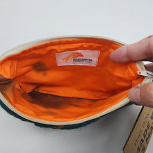 Load image into Gallery viewer, Freehand Machine Embroidered Felted Sweater + Happy Dogs 8x6.5 Notions Clutch - hand-dyed