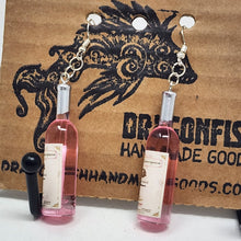 Load image into Gallery viewer, Wine bottle earrings