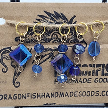 Load image into Gallery viewer, Upcycled from Thrifted Jewelry Stitch Markers - set of 5