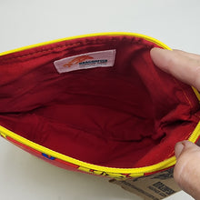 Load image into Gallery viewer, Freehand Machine Embroidered Hand-Dyed Canvas Remnant + Pocket Monster Fabric 8x9 Project Bag