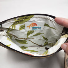 Load image into Gallery viewer, Freehand Machine Embroidered Plant-Dyed Woven Upcycled 9x7 Clutch bag