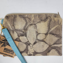 Load image into Gallery viewer, Freehand Machine Embroidered Plant-Dyed Woven Upcycled 10.25x7.25 Clutch bag