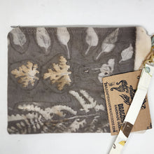 Load image into Gallery viewer, Freehand Machine Embroidered Plant-Dyed Knit Upcycled 10.5x8 Clutch bag - hand-dyed