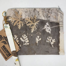 Load image into Gallery viewer, Freehand Machine Embroidered Plant-Dyed Knit Upcycled 10.5x8 Clutch bag - hand-dyed