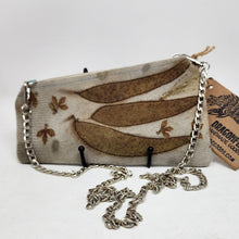 Load image into Gallery viewer, Plant-Dyed Wool Sweater Sleeve Crossbody 9x5 Upcycled Phone Bag