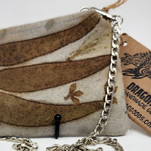 Load image into Gallery viewer, Plant-Dyed Wool Sweater Sleeve Crossbody 9x5 Upcycled Phone Bag
