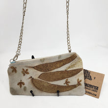 Load image into Gallery viewer, Plant-Dyed Wool Sweater Sleeve Crossbody 9x5 Upcycled Phone Bag