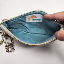 Load image into Gallery viewer, Plant-Dyed Wool Sweater Sleeve Crossbody 9x5 Upcycled Phone Bag