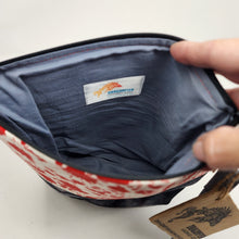Load image into Gallery viewer, Freehand Machine Embroidered Hand-Dyed Ikea Sofa Cover + Bloody Fabric 10x11 Project Bag - hand-dyed