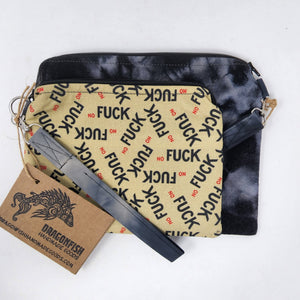 Hand-Dyed Ikea Sofa Cover + No F*cks 8x6.5 Notions Clutch