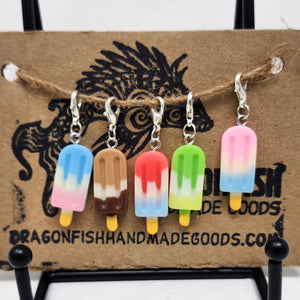 Multi-Colored Popsicle Stitch Markers - set of 5