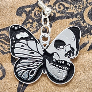 Skull Butterfly Earrings