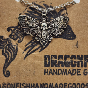 Halloween Death Head Moth Necklace