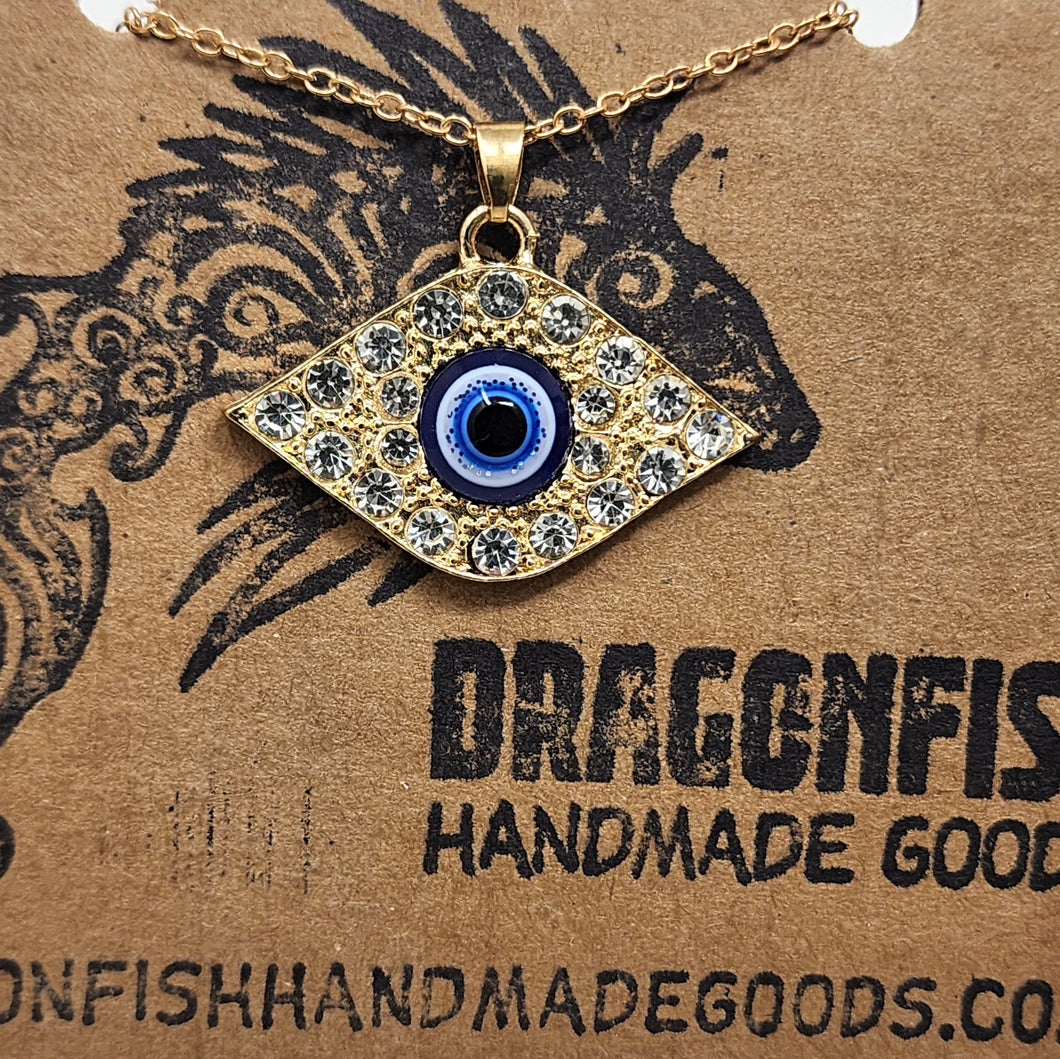 Evil Eye Goldtone Necklace