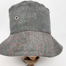 Load image into Gallery viewer, Upholstery lining + Yarn Balls Upcycled Reversible Bucket Hat - Xtra Small
