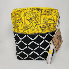 Load image into Gallery viewer, Japanese Block Print + Candy Ticket 10x11 Upcycled Project Bag
