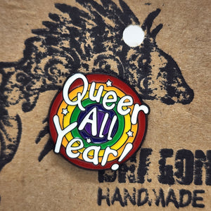 Queer All Year! Pin