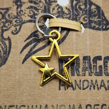 Load image into Gallery viewer, Medium Goldtone Star(s) Zipper Pull
