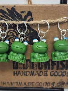 Adorable Frog Stitch Markers - set of 5