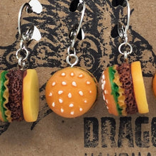 Load image into Gallery viewer, Cheeseburger Stitch Markers - set of 5
