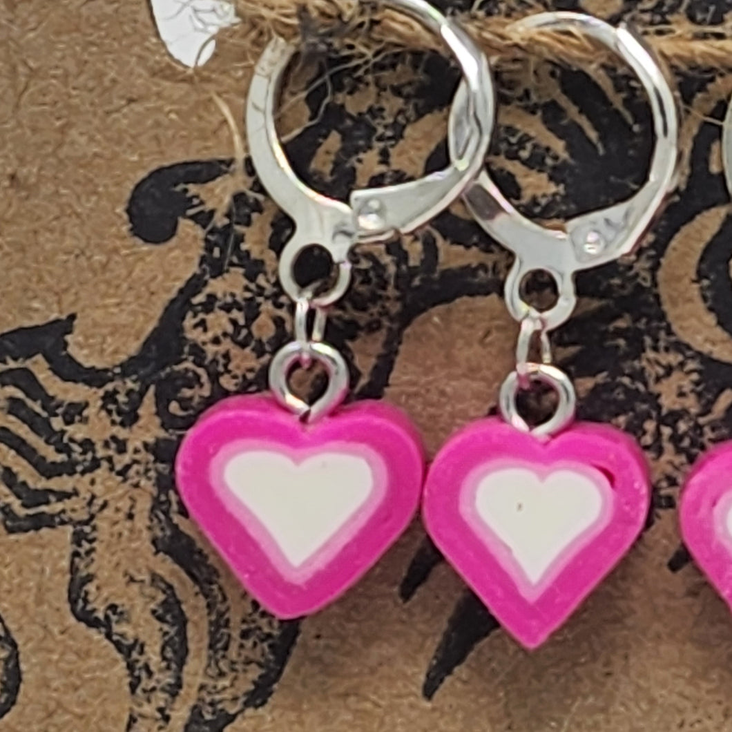Mini Hearts Stitch Markers - set of 6