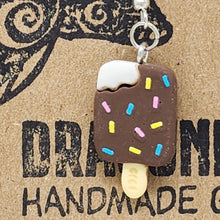 Load image into Gallery viewer, Chocolate Covered Creamsicle Popsicle Earrings
