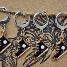 Load image into Gallery viewer, Enamel Chuck Tennie Hightops Stitch Markers - set of 5
