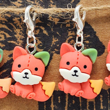 Load image into Gallery viewer, Sitting Fox Stitch Markers - set of 5
