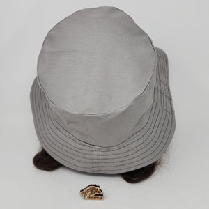 Dickies Work Shirt + Trash Panda Raccoon Upcycled Reversible Bucket Hat - large