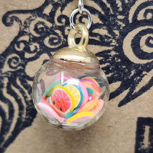 Fruity Globe Dangle Earrings